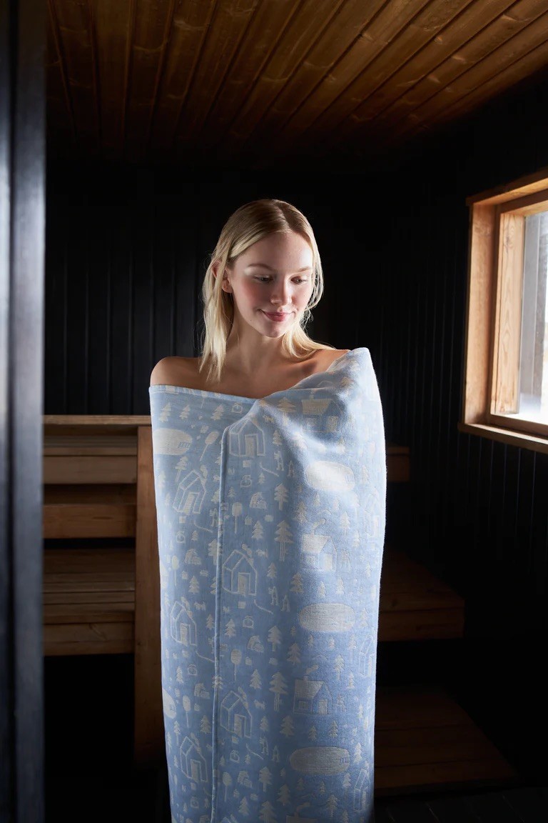 芬蘭Kauniste Sauna提花系列大浴巾