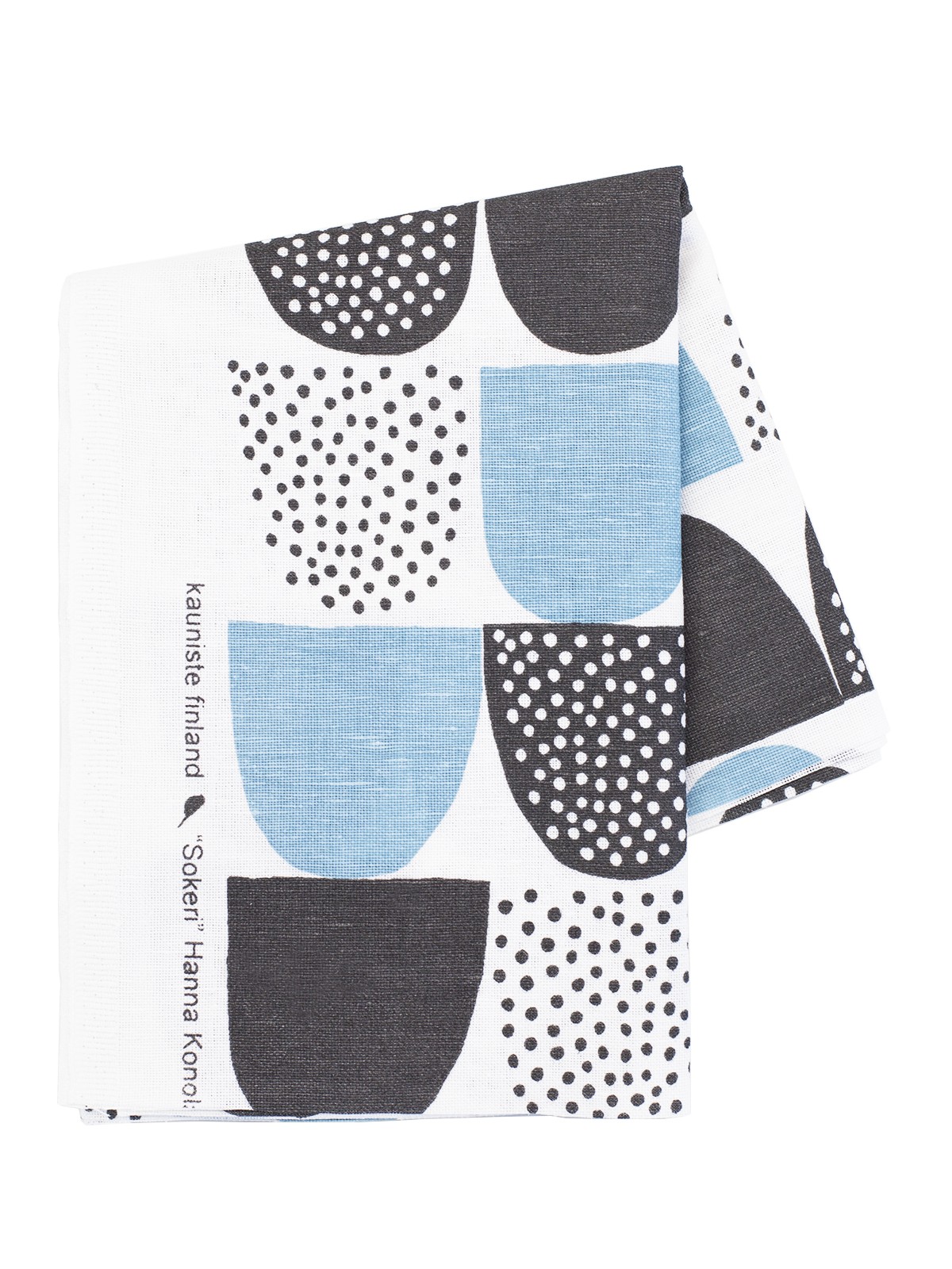 芬蘭Kauniste棉麻布料 / 藍色砂糖 (1單位：50cm)