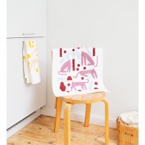 芬蘭Kauniste棉麻萬用巾 (Safari 紅)