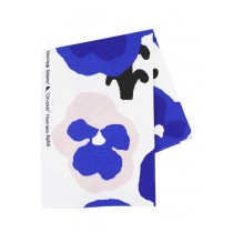 芬蘭Kauniste棉麻布料 / 紫色三色堇 (1單位：50cm)