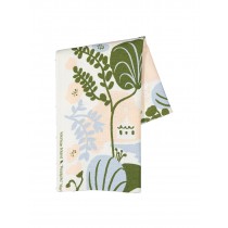 芬蘭Kauniste棉麻布料 / 夏日的秘密基地粉藍 (1單位：50cm)