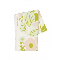 芬蘭Kauniste棉麻布料 / 夏日的秘密基地粉綠 (1單位：50cm)