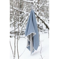 芬蘭Lapuan Kankurit DUETTO羊毛毯 (藍褐)