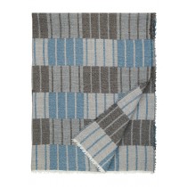芬蘭Lapuan Kankurit SOINTU羊毛毯 (灰藍)